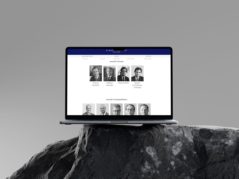 Site web E. Gutzwiller - Mockup MacBook