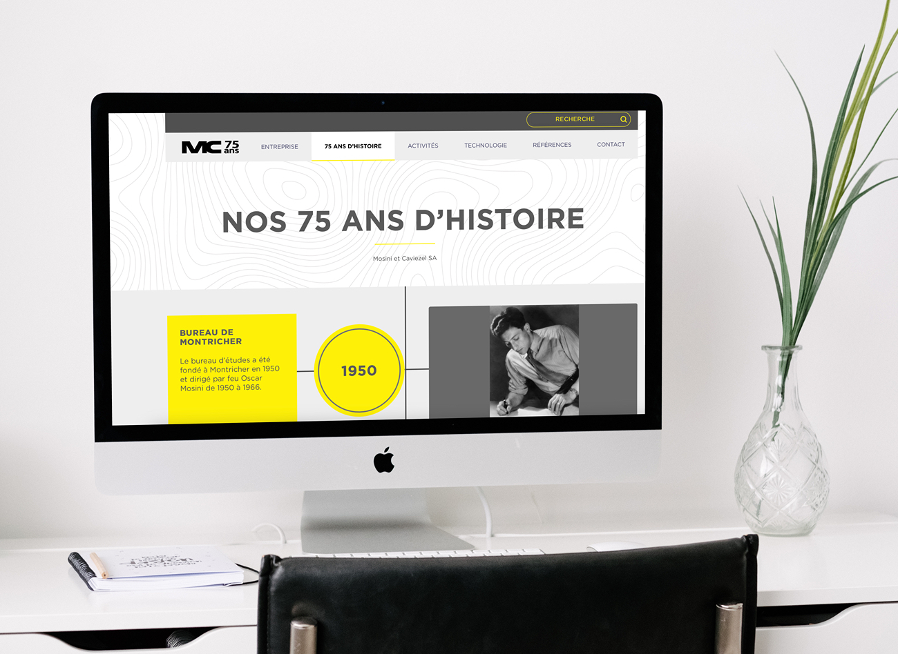 Page 75 ans d histoire - Timeline interactive